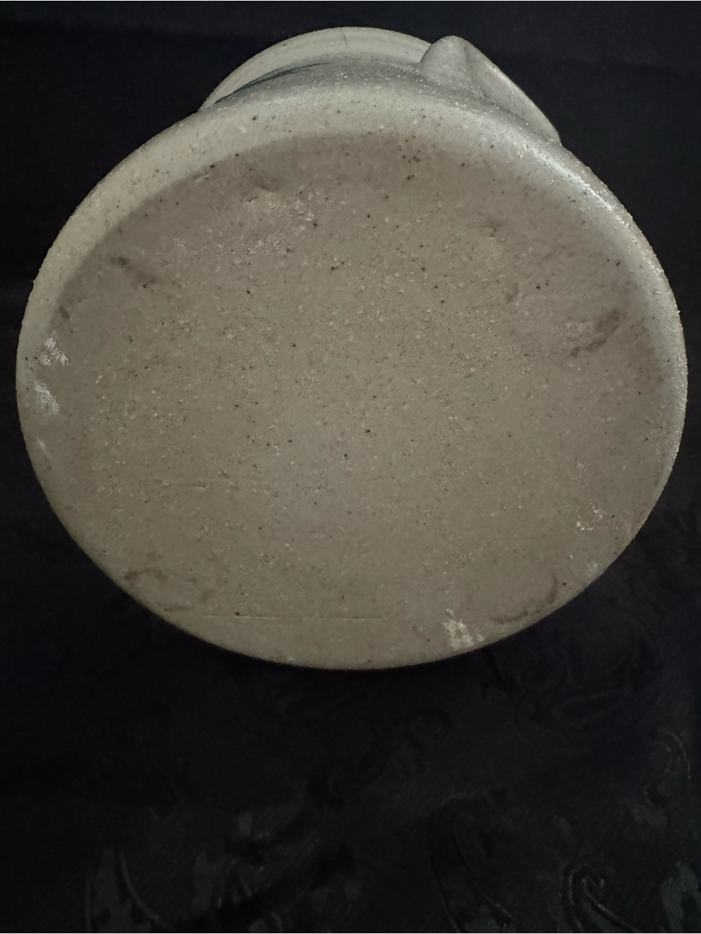 Salmon Falls Stoneware Cream Ceramic Crock with Green Fern Motif - Picture 7 of 9